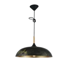 Светильник подвесной 150-18196 Tekled, MD50660 E27 D450 ЧЕРНЫЙ+ЗОЛОТО