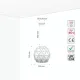 Светильник подвесной 150-18252 Tekled, SY2079-300 БЕЛЫЙ E27