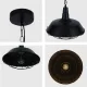 Светильник подвесной 150-15036 Tekled, 6042 E27 40W ЧЕРНЫЙ