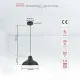 Светильник подвесной 150-15036 Tekled, 6042 E27 40W ЧЕРНЫЙ