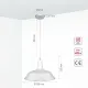 Светильник подвесной 150-15038 Tekled, 6015 E27 40W БЕЛЫЙ