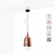 Светильник подвесной 150-17806 Tekled, 6277-200 E27 40W ЗОЛОТО+БЕЛЫЙ