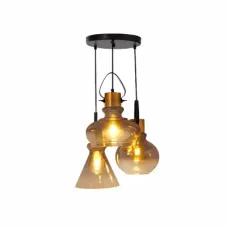 Светильник подвесной 150-18076 Tekled, 8312-3 METAL GLASS 3XE27 D380*HM