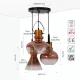 Светильник подвесной 150-18076 Tekled, 8312-3 METAL GLASS 3XE27 D380*HM