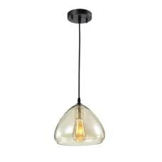 Светильник подвесной 150-18288 Tekled, 8679-1AM AMBER GLASS E27