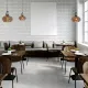 Светильник подвесной 150-17800 Tekled, 8028-350 E27 40W AMBER GLASS