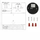 Светильник подвесной 150-17800 Tekled, 8028-350 E27 40W AMBER GLASS