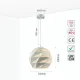 Светильник подвесной 150-17820 Tekled, 6040-1P E27 40W прозрачный GLASS