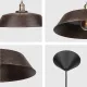Светильник подвесной 150-18184 Tekled, MD50629A-1L E27 D460 RUST
