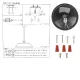 Светильник подвесной 150-18184 Tekled, MD50629A-1L E27 D460 RUST