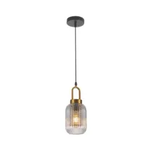 Светильник подвесной 150-18702 Tekled, E27 с золотой ручкой D140 мм H345 мм.