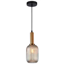 Люстра потолочная 158-19600 Tekled, HFD0081A-1 E27 BK+Янтарь
