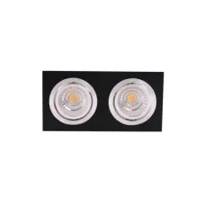 Встраиваемый потолочный светильник 165-033252 Tekled, OC002B 2х5Вт 3000К ЧЕРНЫЙ 100-265В