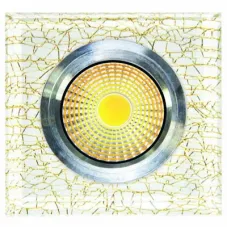 Светильник встраиваемый 144-03407 Tekled, QX8-W699 КВАДРАТНЫЙ ЗОЛОТОЙ