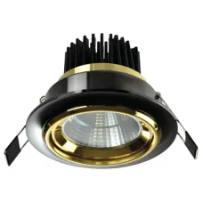 Светильник встраиваемый 144-03448 Tekled, OC028 5W ЧЕРНОЕ ЗОЛОТО 5000K
