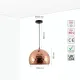 Светильник подвесной 150-17812 Tekled, 6275-350 E27 40W ЗОЛОТО+БЕЛЫЙ