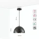 Светильник подвесной 150-18296 Tekled, MD65268-300 черный 40W E27